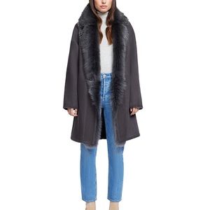 NWT HiSO August Reversible Suede Coat